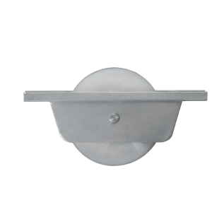 ROLDANA CANAL U EM NYLON SUPORTE ABERTO EM ALUMÍNIO