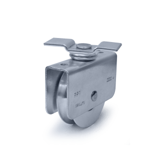 ROLDANA CANAL (REDONDO) EM AÇO 1020 COM SUPORTE GIRATÓRIO E 1 ROLAMENTO