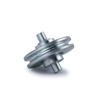 RODÍZIO TORNEADO COM CANAL REDONDO E EIXO PASSANTE