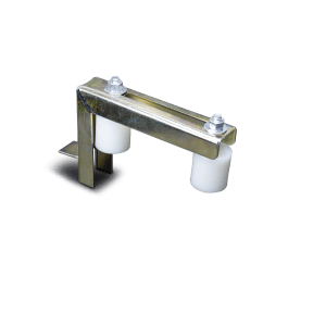 ROLDANA GUIA 37,5 X 45 EM NYLON COM SUPORTE PERFIL U PARA CHUMBAR