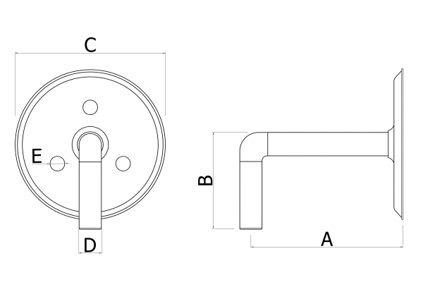 SUPORTE DE FERRO PARA CORRIMÃO - Image 5