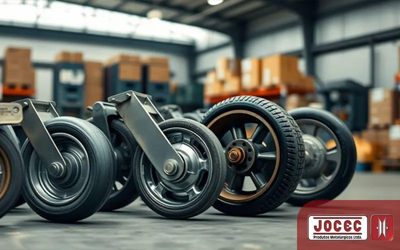 Rodízio para carrinho: escolha os modelos que garantem mobilidade e resistência
