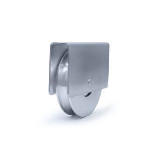 ROLDANA CANAL (REDONDO) EM AÇO 1020 COM SUPORTE E 1 ROLAMENTO